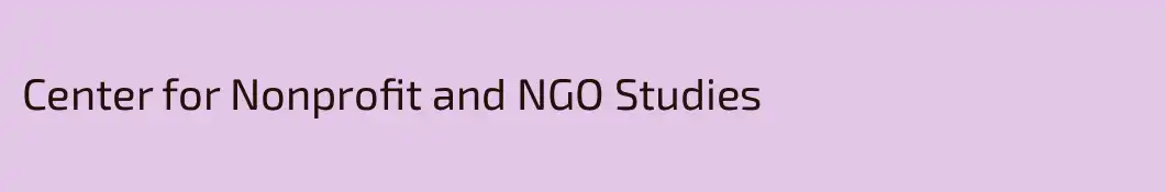 Center for Nonprofit and NGO Studies